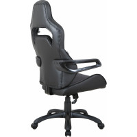 Компьютерное геймерское офисное кресло BRABIX Nitro GM-001, с подлокотниками, экокожа 531817