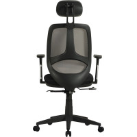Компьютерное офисное кресло BRABIX Saturn ER-400, с подголовником, с подлокотниками, сетка 530871