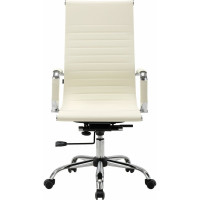 Кресло руководителя компьютерное рабочее офисное/для дома BRABIX Energy Ex-509, экокожа, хром, подлокотники 531166