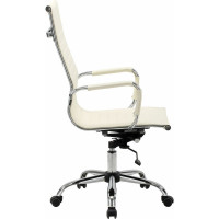 Кресло руководителя компьютерное рабочее офисное/для дома BRABIX Energy Ex-509, экокожа, хром, подлокотники 531166