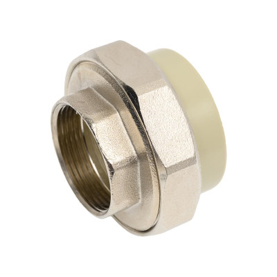 Муфта комбинированная RTP разъемная, американка, внутренняя резьба, D50х1 1/2 мм, серая 15805