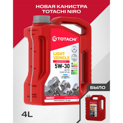 Моторное масло TOTACHI NIRO LV Synthetic SN 5W-30 4л 19904