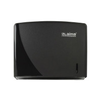 Диспенсер для полотенец ЛАЙМА PROFESSIONAL ORIGINAL, V, черный, ABS-пластик 605762