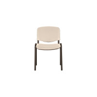 Стул для персонала и посетителей BRABIX Iso CF-005 черный/бежевый 531978