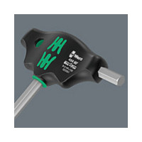 Шестигранная отвертка WERA 454 Hex-Plus HF с Т-образной рукояткой, с фиксацией крепежа, 3x100 мм WE-023334