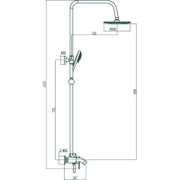 Душевая стойка Fmark бронза FM2407C 23295