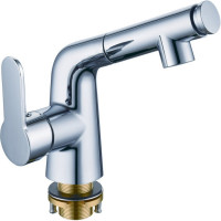 Одноручный смеситель для умывальника RUSH с вытяжной лейкой TE2835-12