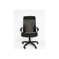 Кресло Easy Chair VTEChair-639 TPU ткань кожзам, серый/черный, пластик 686731
