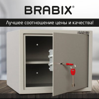 Мебельный сейф BRABIX D-29m, 290х350х300мм, 9кг, ключевой замок, крепление к стене 291163