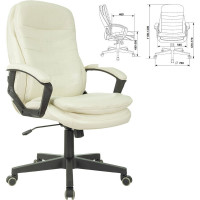 Кресло руководителя компьютерное рабочее офисное/для дома BRABIX Premium Omega Ex-589, экокожа 532095