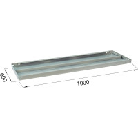 Полка к металлическому стеллажу BRABIX 1000х600 2шт с фурнитурой 291125