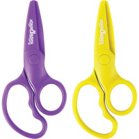 Ножницы ЮНЛАНДИЯ ЁЖИК 127 мм, безопасные пластиковые лезвия, эрогономичные ручки 236982