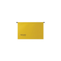 Подвесные папки BRAUBERG Foolscap А4, 406x245 мм, до 80 листов, КОМПЛЕКТ 10 шт., желтые 231794