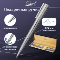 Подарочная шариковая ручка GALANT ETUDE серебристый корпус, синяя 143506