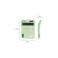 Настольный калькулятор BRAUBERG EXTRA PASTEL-12-LG 206x155 мм, 12 разрядов, мятный 250488