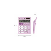 Настольный компактный калькулятор BRAUBERG ULTRA PASTEL-08-PR 154x115 мм, 8 разрядов, сиреневый, 250516