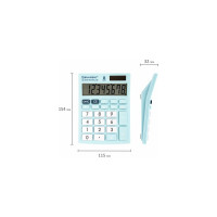 Настольный компактный калькулятор BRAUBERG ULTRA PASTEL-08-LB 154x115 мм, 8 разрядов, голубой, 250513