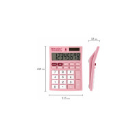Настольный компактный калькулятор BRAUBERG ULTRA PASTEL-08-PK 154x115 мм, 8 разрядов, розовый, 250514