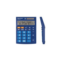 Настольный калькулятор BRAUBERG ULTRA-12-BU 192x143 мм, 12 разрядов, двойное питание, синий, 250492