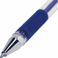 Ручка 50 шт в упаковке BRAUBERG шариковая с грипом X-Writer СИНЯЯ пишущий узел 07мм линия письма 035мм  142403