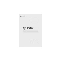 Папка 150 шт в упаковке BRAUBERG без скоросшивателя "Дело" картон мелованный плотность 440г/м2 до 200 листов 110928
