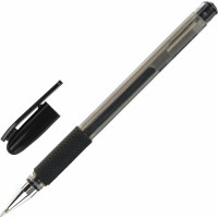 Гелевая ручка Basic Gp-677 с грипом Staff, черная, корпус тонированный, узел 0.5 мм, линия письма 0.35 мм 12 шт 143677