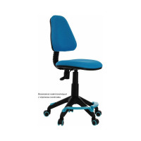 Детское кресло Бюрократ KD-4-F голубой TW-55, крестовина пластик, подставка для ног 1074959