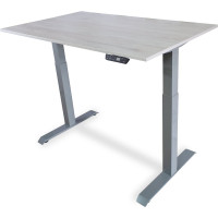 Стол с регулируемой высотой StolStoya МОТОР UP рама серая, столешница ЛДСП, Пальмира, 145x80 PE211ISSLP145