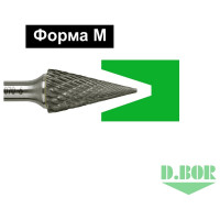 Бор-фреза форма M конус, DC, 16х25х70 мм, хв-к 6 мм D.BOR D-RB-DC-M-16-070-6