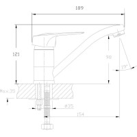 Смеситель для кухни Haiba 35к hb4537 547796