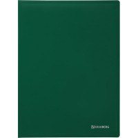 Папка BRAUBERG Office 60 вкладышей, зеленая, 0.6 мм 271330