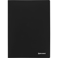 Папка Office 10 вкладышей BRAUBERG, черная, 0.5 мм 5 шт 271321