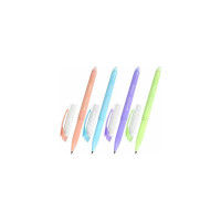 Стираемая гелевая ручка X-ERASE Pastel с грипом BRAUBERG, синяя, узел 0.7 мм, линия 0.35 мм 24 шт 143953