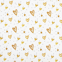 Упаковочная бумага Love Story Золотая сказка, 70x100 см, 10 дизайнов ассорти 50 шт 591916