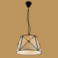 Подвесной светильник Citilux Дрезден с бежевым абажуром CL409111