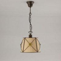 Подвесной светильник Citilux Дрезден с бежевым абажуром CL409211