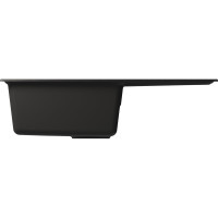 Мойка MIXLINE ml-gm31 с крылом, ультра-черная (344), 770x500x190мм new 552197
