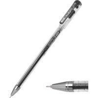 Ручка гелевая Flexoffice amigo черная, 12 шт FO-GEL015 BLACK