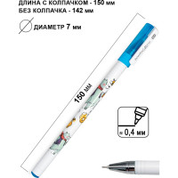 Ручка гелевая Flexoffice bear синяя, 12 шт FO-GEL018B BLUE