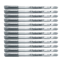 Ручка гелевая Flexoffice пиши-стирай черная с ластиком, 12 шт FO-GELE002 BLACK