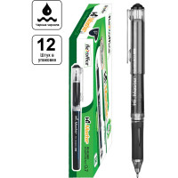 Ручка с масляными чернилами Flexoffice hi master черная, 12 шт FO-GELB03 BLACK