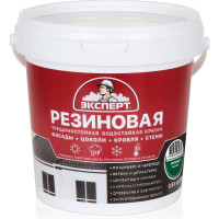 Резиновая трещиностойкая краска Эксперт зеленый, RAL 6002, 0.9 л 29831
