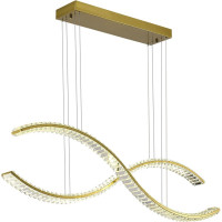 Подвесной светильник ST luce латунь/прозрачный led 1x50w 3000k, SL6206.303.50