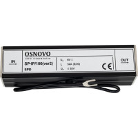 Устройство грозозащиты для локальной вычислительной сети OSNOVO SP-IP/100(ver2) (скорость до 100 Мб/с), 1 вход (RJ45-мама), 1 выход (RJ45-мама) sct1077