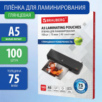 Пленки-заготовки для ламинирования BRAUBERG комплект 100 шт., 530898
