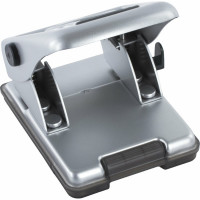 Дырокол BRAUBERG металлический "Metallic", до 40 листов, серебристый, 224342