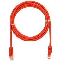 Патч-корд компьютерный U/UTP SUPRLAN Cat.5e 4x2 26AWG /7x0.16mm/ Cu LSZH красный 3м 10-0154