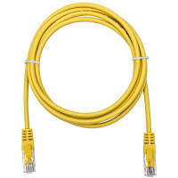 Патч-корд компьютерный U/UTP SUPRLAN Cat.5e 4x2 26AWG /7x0.16mm/ Cu LSZH желтый 2м 10-0163