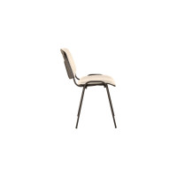 Стул для персонала и посетителей BRABIX Iso CF-005 черный/бежевый 531978