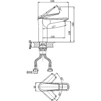 Смеситель для умывальника RUSH черный NE1735-12black